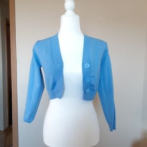Blue cardigan